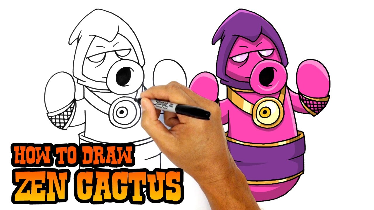 1280x720 How To Draw Zen Cactus Plants Vs Zombies Gw 2