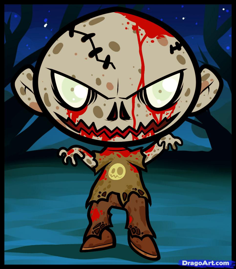 966x1102 How To Draw A Halloween Zombie, Halloween Zombie Pictures