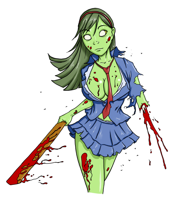 550x646 Zombie Girl