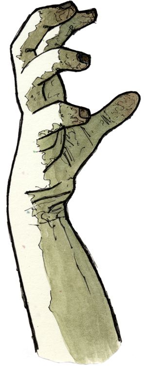 300x753 A Zombie Hand Drawing I Found On The Internet Hands