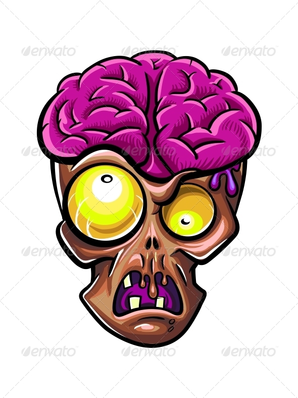 590x787 Zombie Head By Kotyache Graphicriver