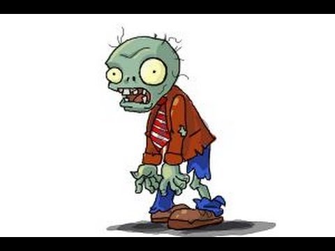 480x360 How To Draw A Zombie From Plants Vs. Zombies