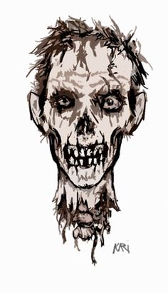 236x411 Zombie Head Drawing Zombie With Head Removed Sketch(Ps