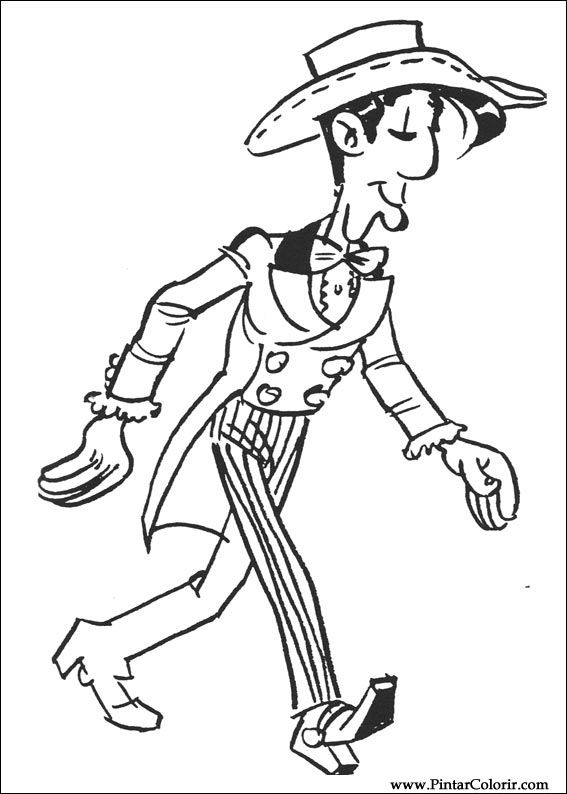 567x794 Drawings To Paint Amp Colour Lucky Luke