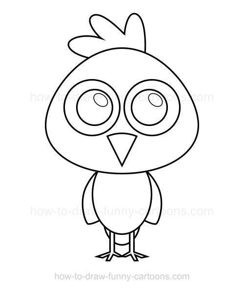 500x596 To Draw A Chicken