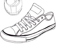 236x185 How To Draw Converse, How To Draw Chuck Taylors, Step By Step