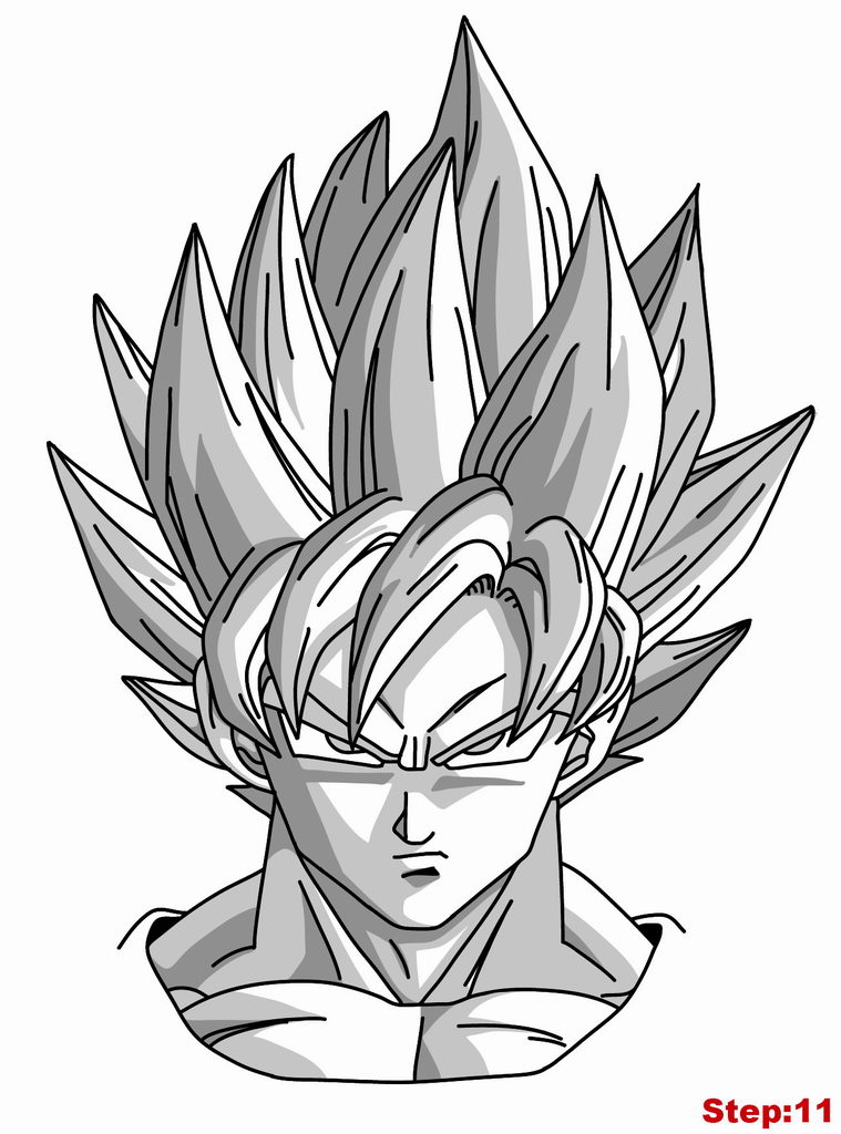 759x1024 How To Draw Goku Super Saiyan From Dragonball Z How To Draw