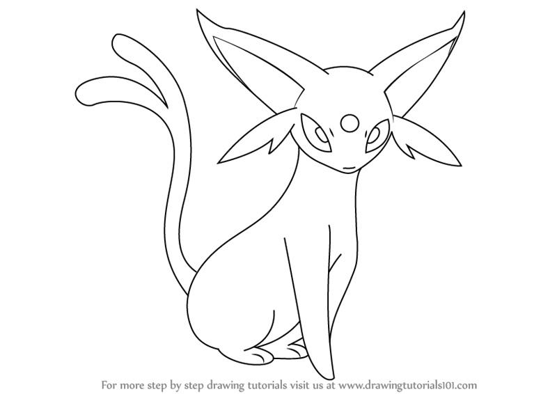 The best free Espeon drawing images. Download from 63 free drawings of ...