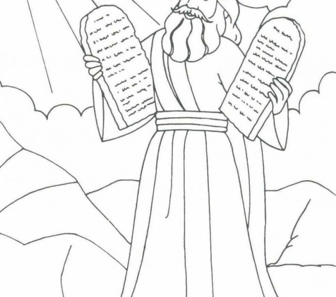 678x600 Drawing 10 Commandments Coloring Page 57 About Remodel To Download