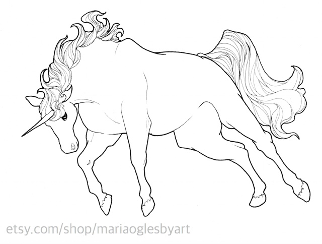 640x484 Tempest Scribbles Unicorn Sketches