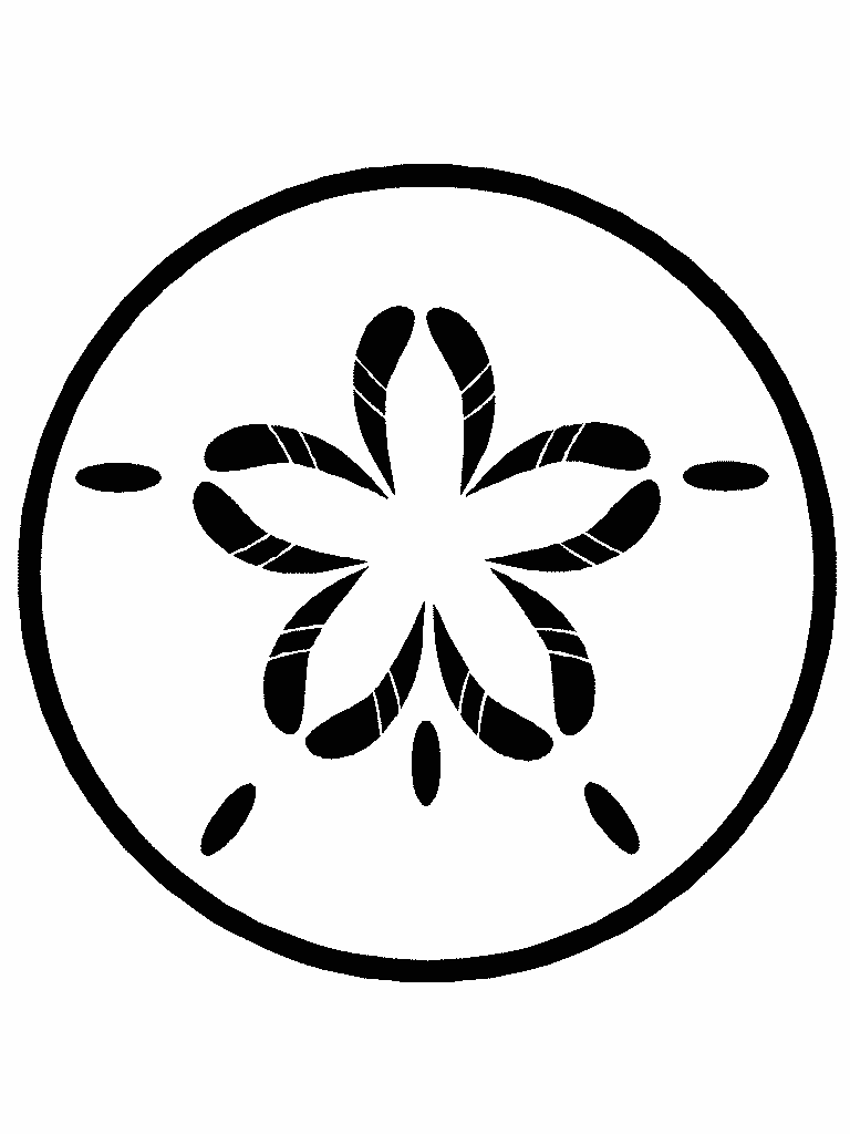 768x1024 Sand Dollar Coloring Pages Color Bros