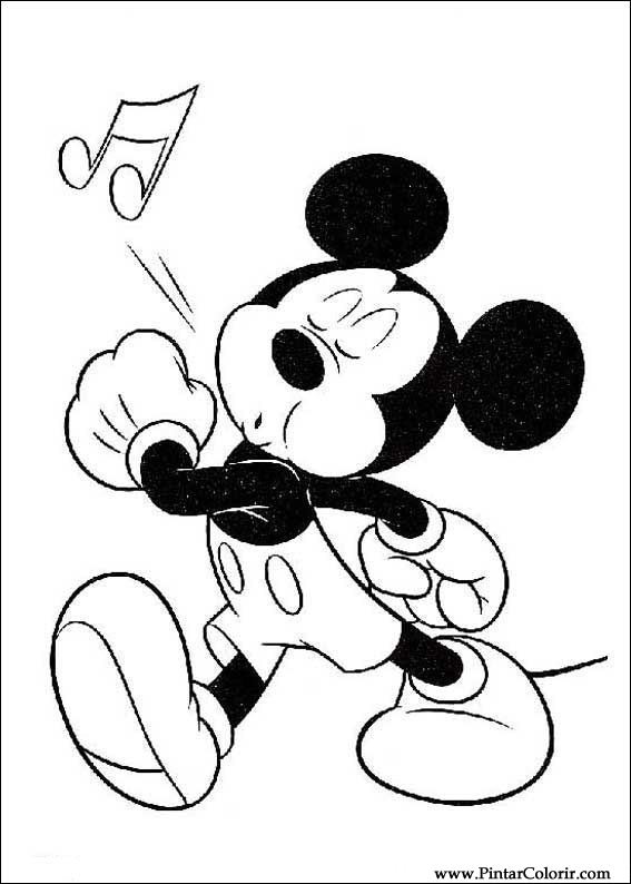 567x794 Drawings To Paint Amp Colour Mickey