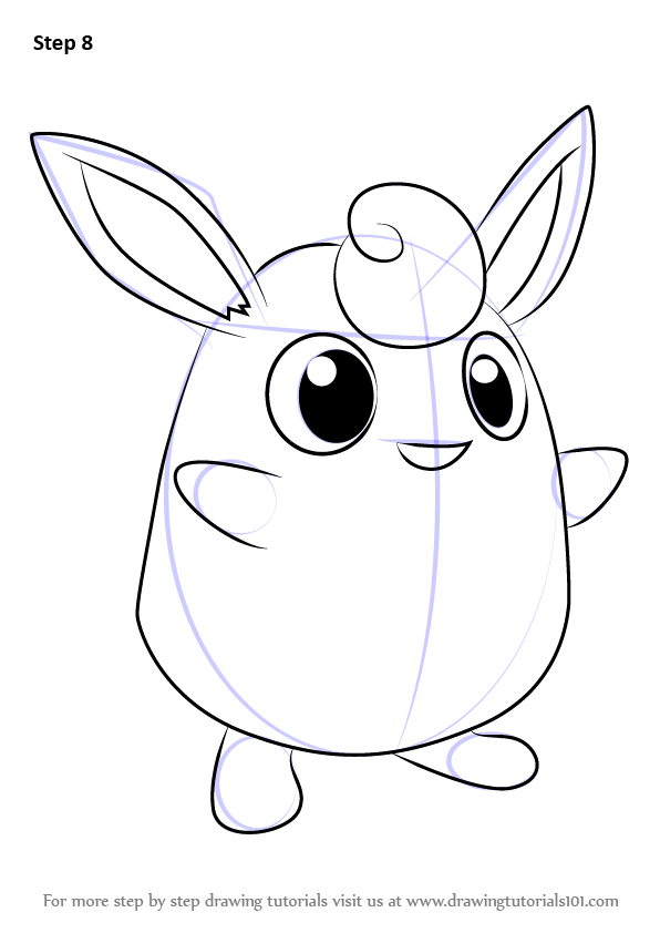 596x842 Learn How To Draw Wigglytuff From Pokemon (Pokemon) Step By Step