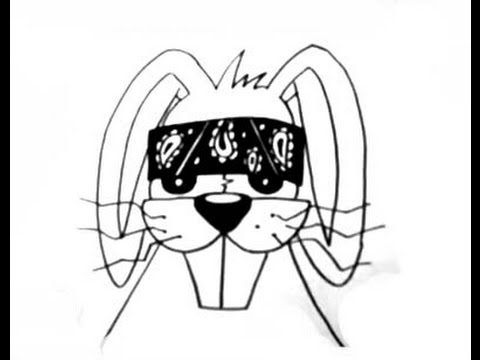 480x360 How To Draw A Gangsta Bunny (For Stickers) 2013