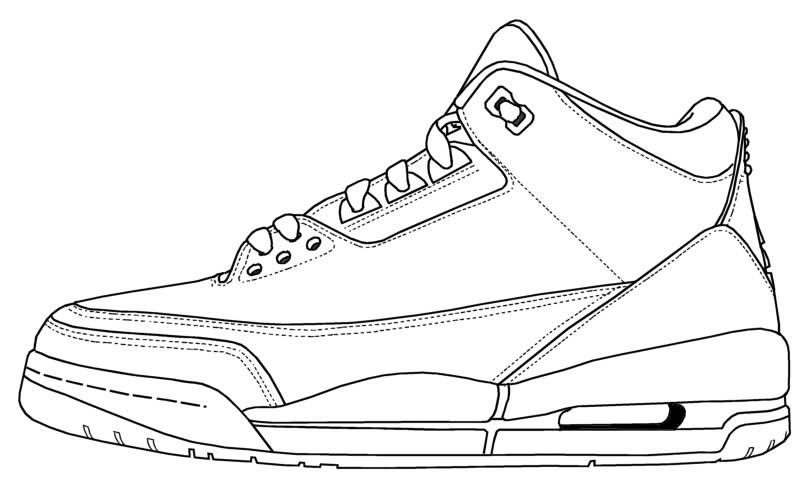 808x488 Air Jordan 12 Drawing