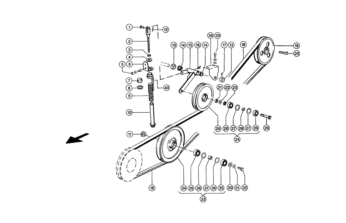 1395x900 Combine Harvester Claas Lexionheader Drawing Of Header Knife
