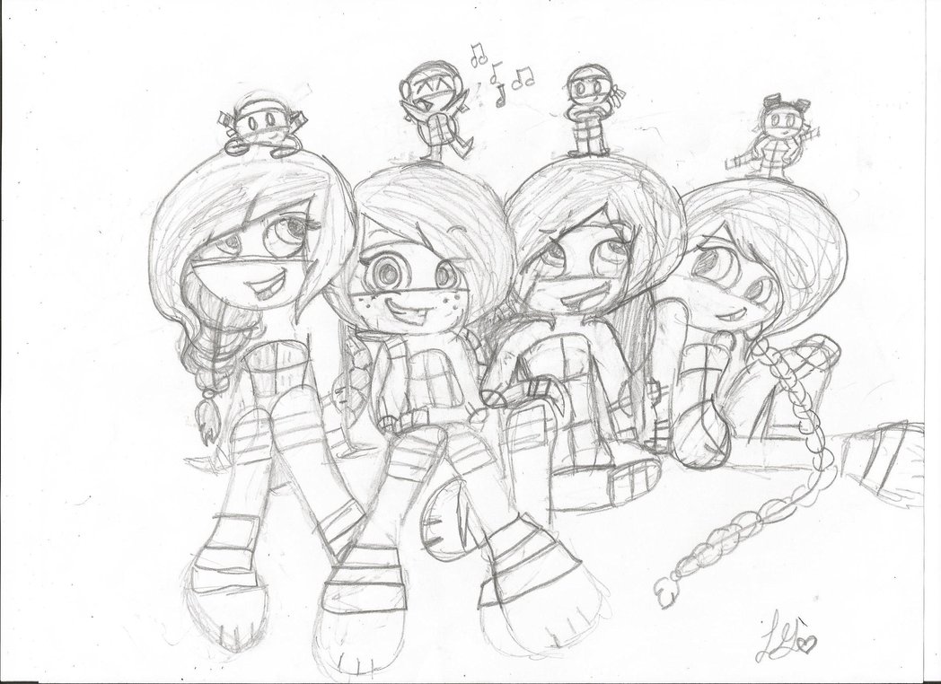1048x762 Tmnt Sketch By Kelly123err