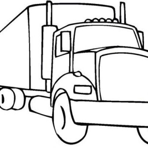 18 Wheeler Drawing at GetDrawings | Free download