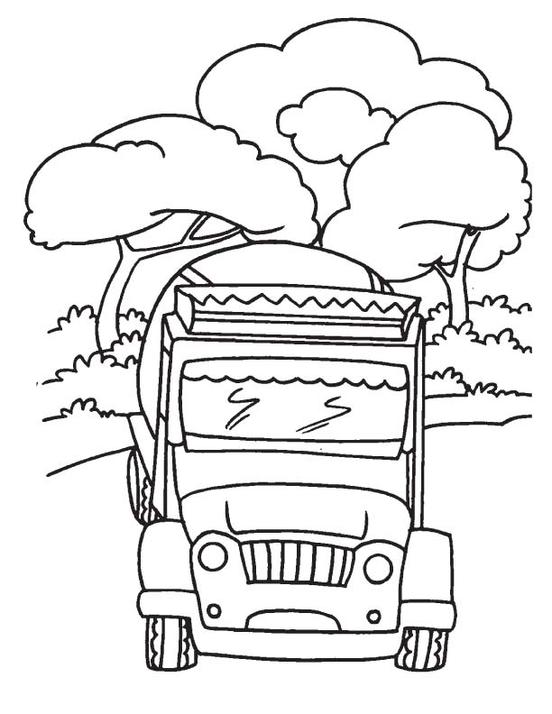 612x792 Tanker Truck Coloring Pages