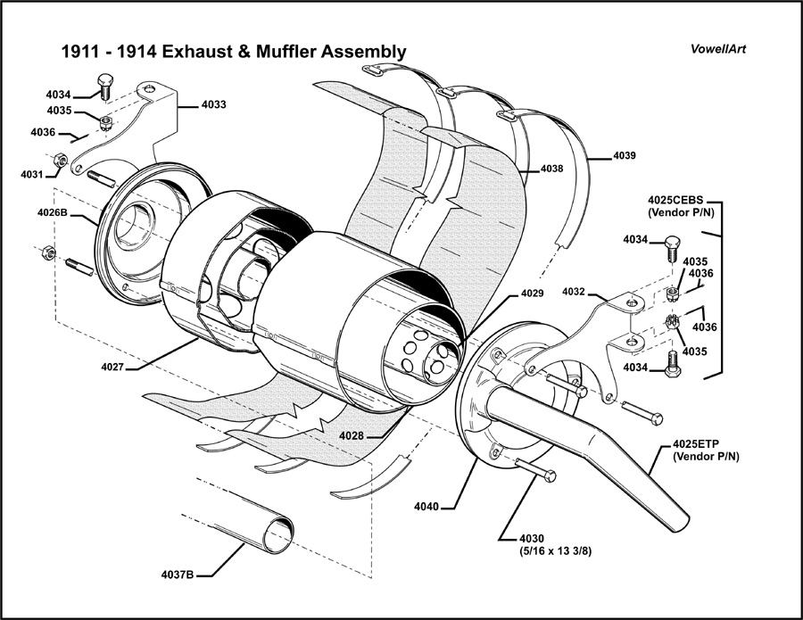 900x695 Model T Ford Forum 1911 1914 Muffler Exhaust System