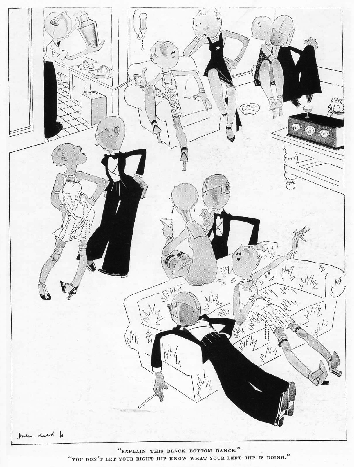 1220x1610 Explain This Black Bottom Dance 1920's Flapper Comic Strip By