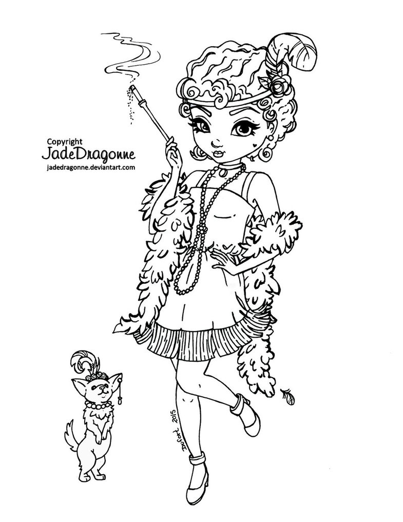 785x1017 1920's Flapper