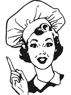 236x314 1950s Housewife Drawing Pointing Housewife