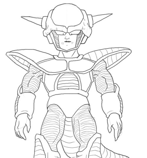 500x538 How To Draw Frieza Form 1