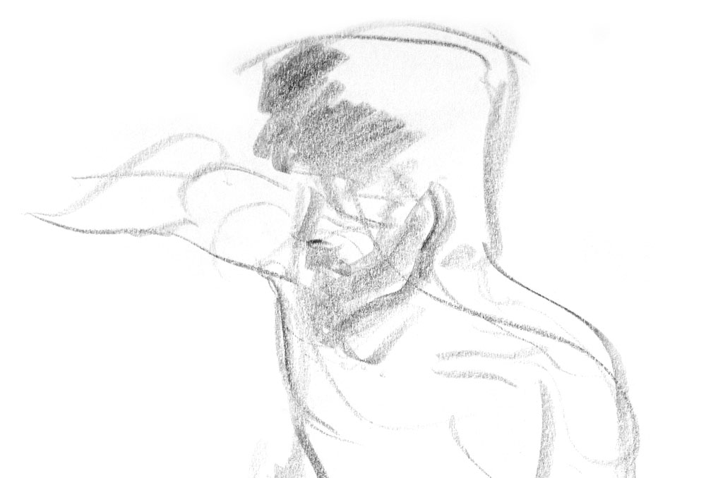 1000x678 Life Drawing, 1st March 2016 Aj Aiken