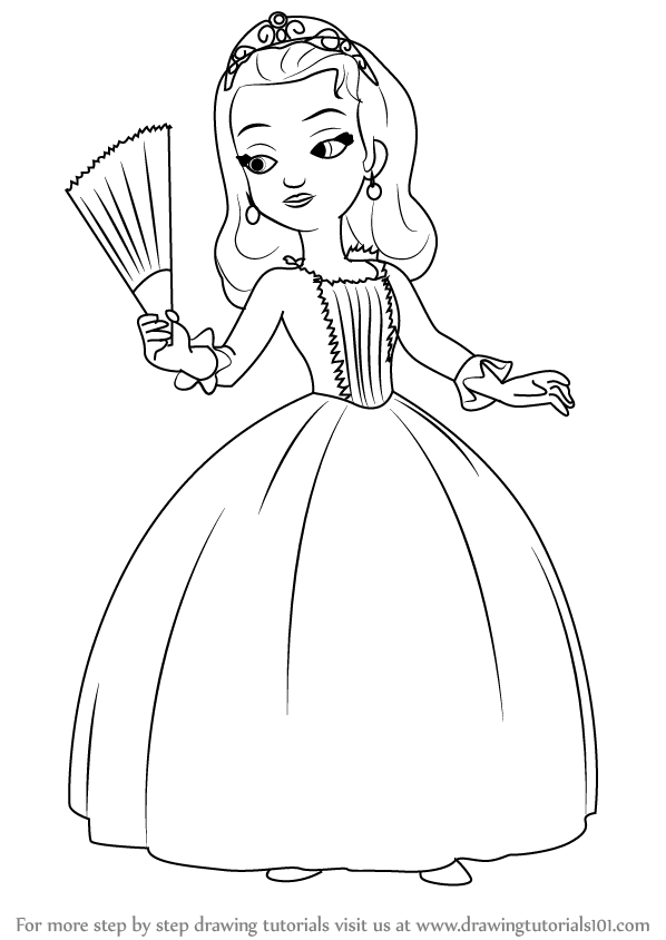 598x844 Sofia The First Drawing Tutorials