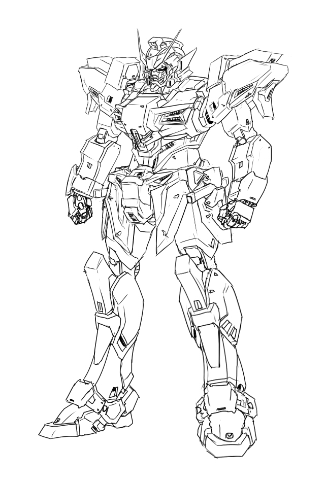 640x950 1st Time Drawing A Gundam By Oxoxoxo
