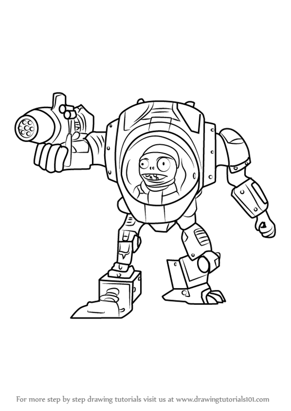 567x800 Learn How To Draw Imp Z Mech From Plants Vs. Zombies