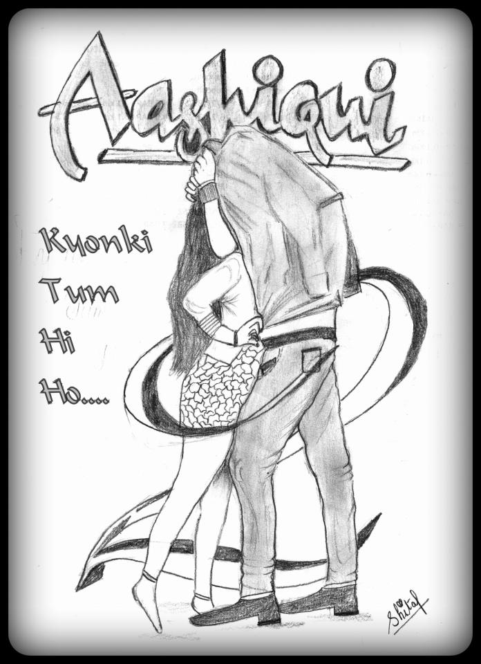 696x960 Sketch Of Aashiqui 2 Film Poster