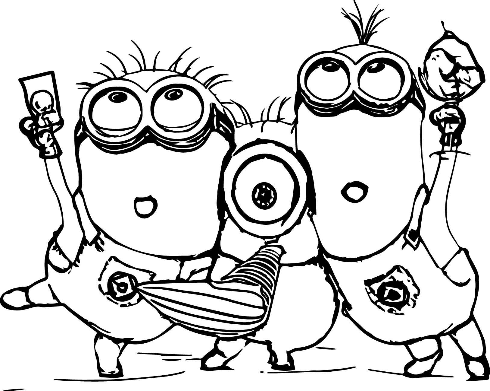 1627x1296 Despicable Me 2 Minions Coloring Page Coloring