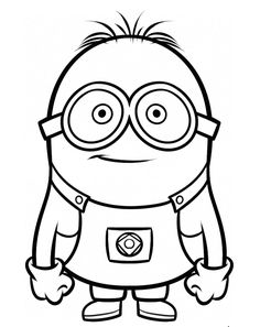 236x297 How To Draw Dave One Of The Minions From Despicable Me Drawing