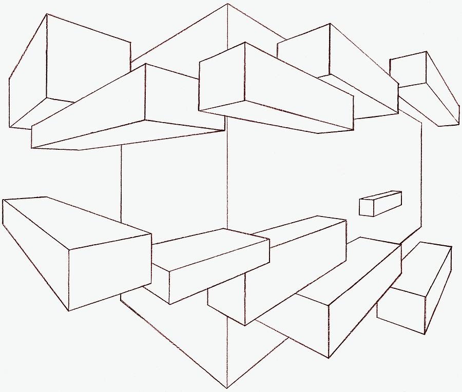 900x764 2 Point Perspective Drawing