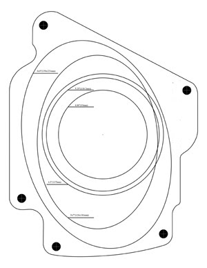 300x388 S13 Front Speaker Mount Template