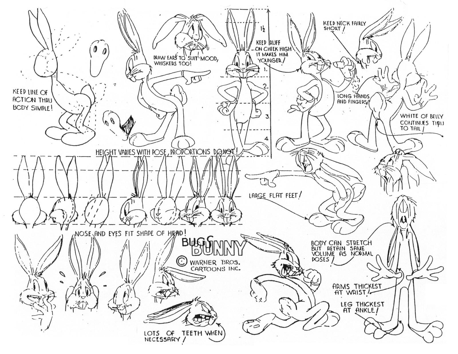 1600x1236 2d Animation Lesson 2 Character Model Sheet Mad Guru