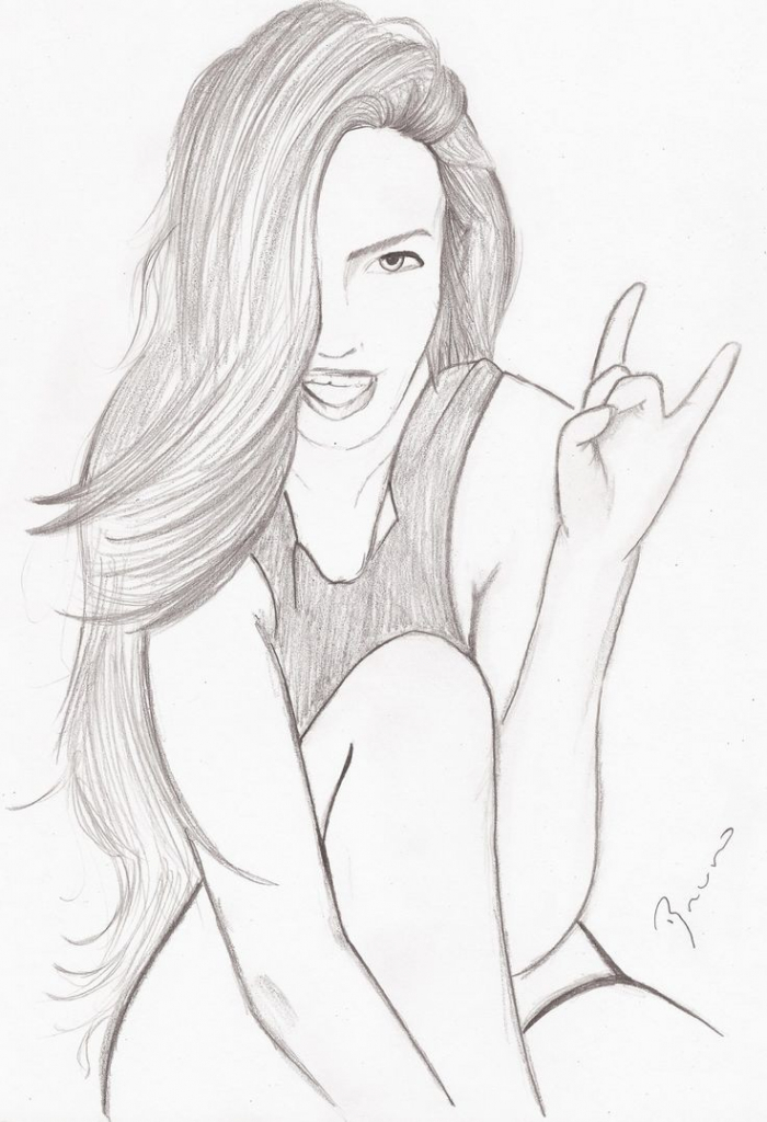 700x1024 Awesome Sketches To Draw Of Girls Cool Drawing Ideas For Teenage