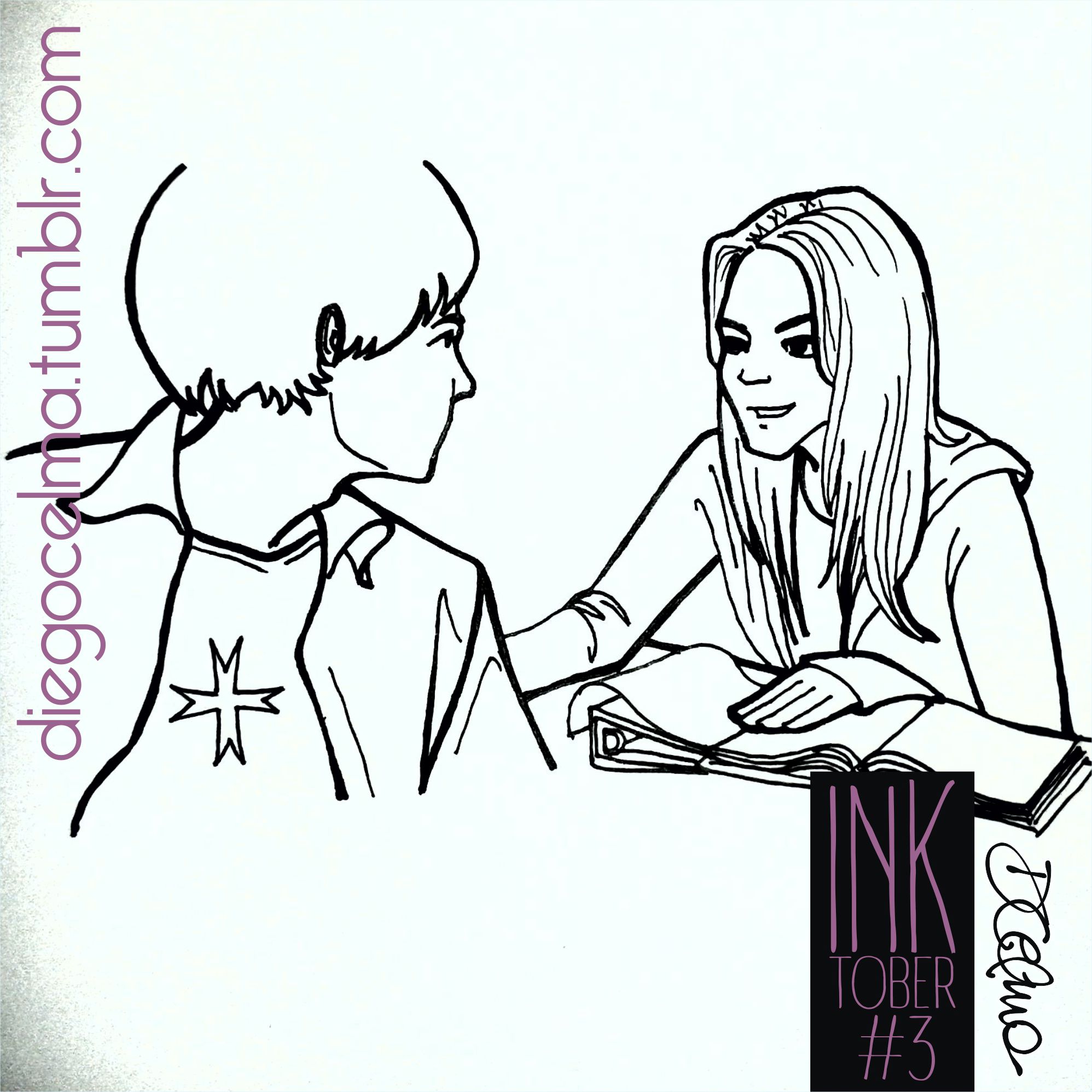 1996x1996 On October 3rd, He Asked Me What Day It Was Inktober