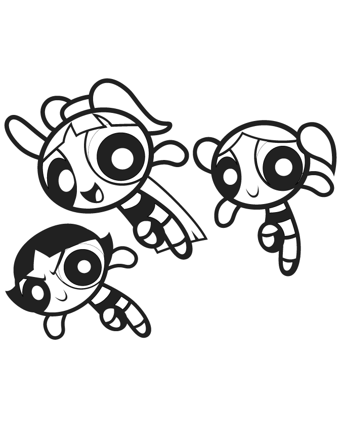 670x867 3 Powerpuff Girls Coloring Page H Amp M Coloring Pages
