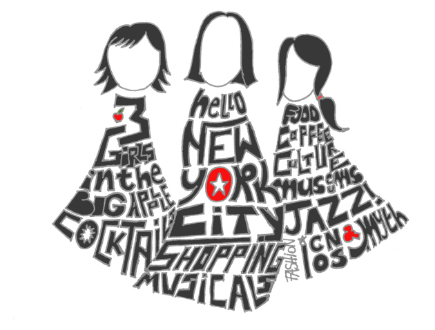630x478 3 Girls In Nyc Illustration Sue I. Check Out Other Drawings