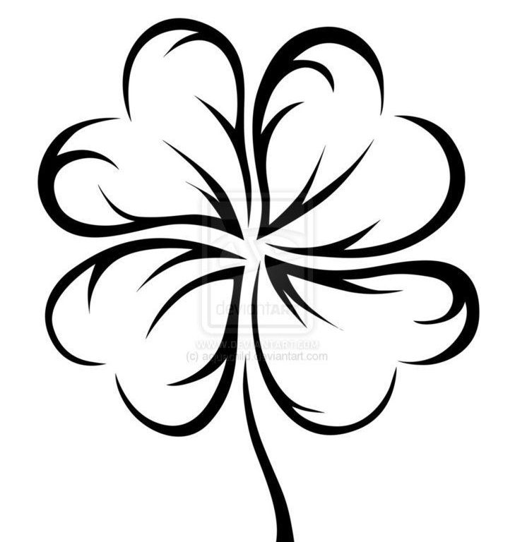 729x768 Download 4 Leaf Clover Tattoo Ideas