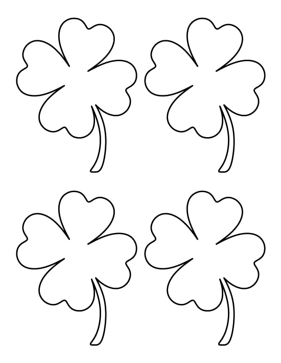 550x712 Four Leaf Clover Coloring Pages