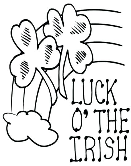 425x540 Here Are Four Leaf Clover Coloring Page Images Four Leaf Clover