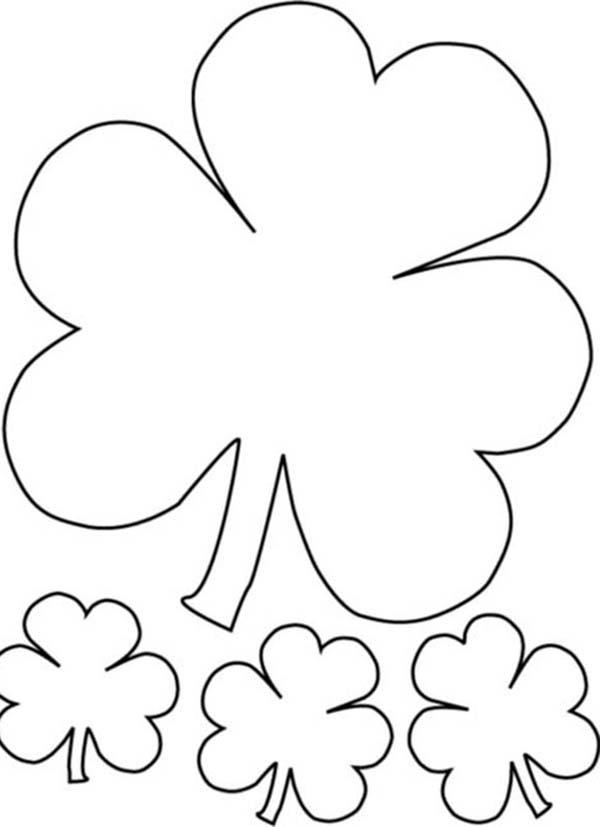 600x827 The Irish Called Three Leaf Clover As Shamrock Coloring Page
