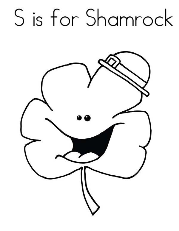 600x776 Irish Called Three Leaf Clover As Shamrock Coloring Page