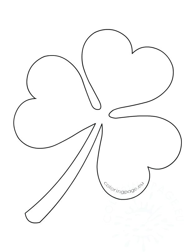 591x808 Clover Coloring Page 4 Leaf Clover Coloring Page Coloring Home
