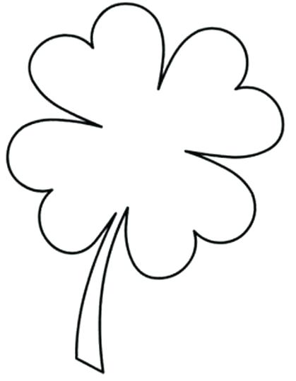 419x540 Clover Coloring Pages Shamrock Coloring Pages Free Coloring