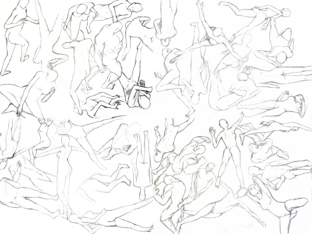 1024x768 30 Second Drawing Poses By Trahit